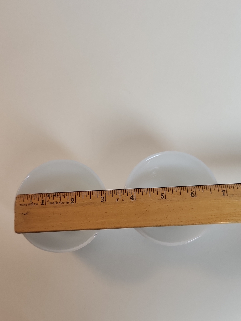Vintage Federal Glass Milk Glass Mixing Bowl Set - Picture 11 of 13